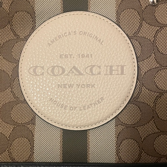 Coach Brown and Blue Patterned Crossbody Bag - Picture 2 of 5